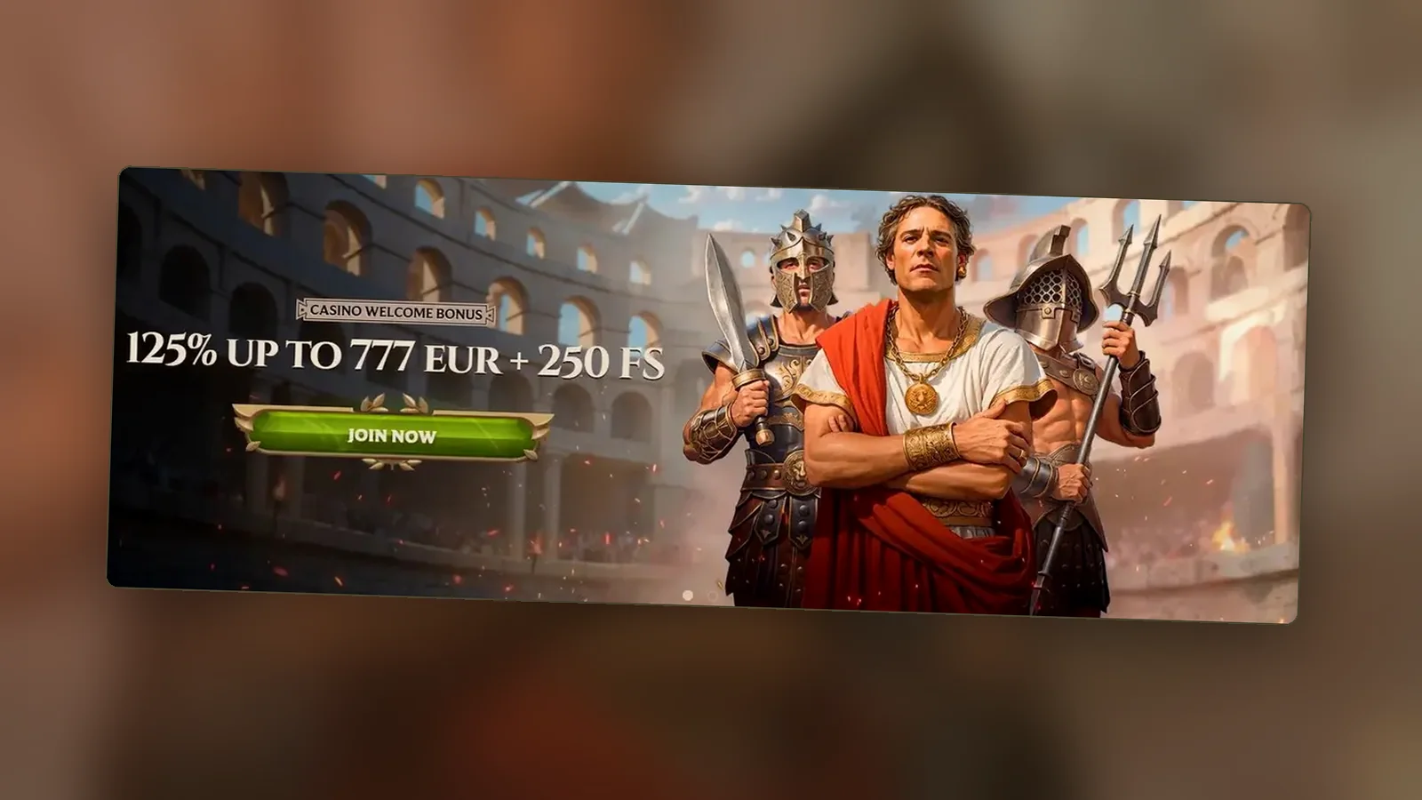 Sezione jackpot nella lobby Lanista con giochi disponibili